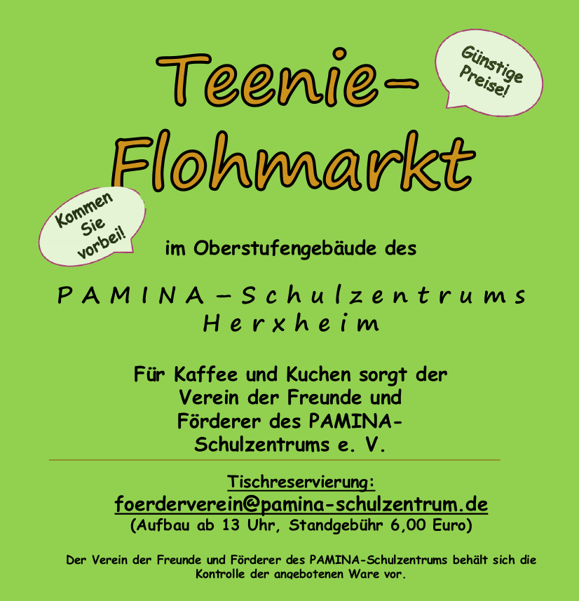 Teenie-Flohmarkt