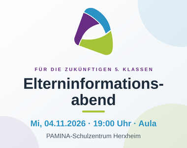 Elterninformationsabend neue 5er – 04.11.2026